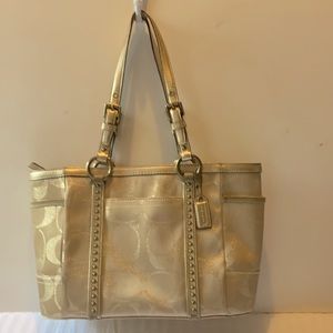 Gold Coach Bag